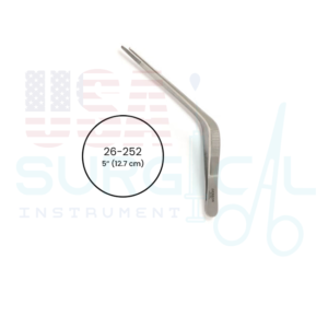 WILDE Ear Dressing Forceps, angular with serrated tips