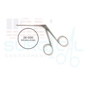 Micro HARTMAN Alligator Ear Forceps shaft, extremely delicate serrated jaws