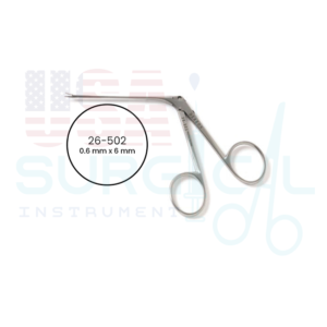 Micro HARTMAN Alligator Ear Forceps shaft, extremely delicate serrated jaws