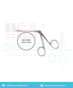 Micro HARTMAN Alligator Ear Forceps shaft, extremely delicate serrated jaws