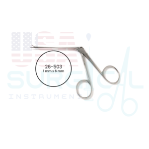 Micro HARTMAN Alligator Ear Forceps shaft, extremely delicate serrated jaws