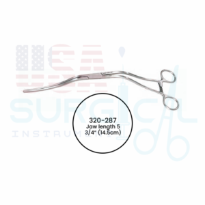 CHERRY Supraceliac Clamp, 60° Handle, Double Curve