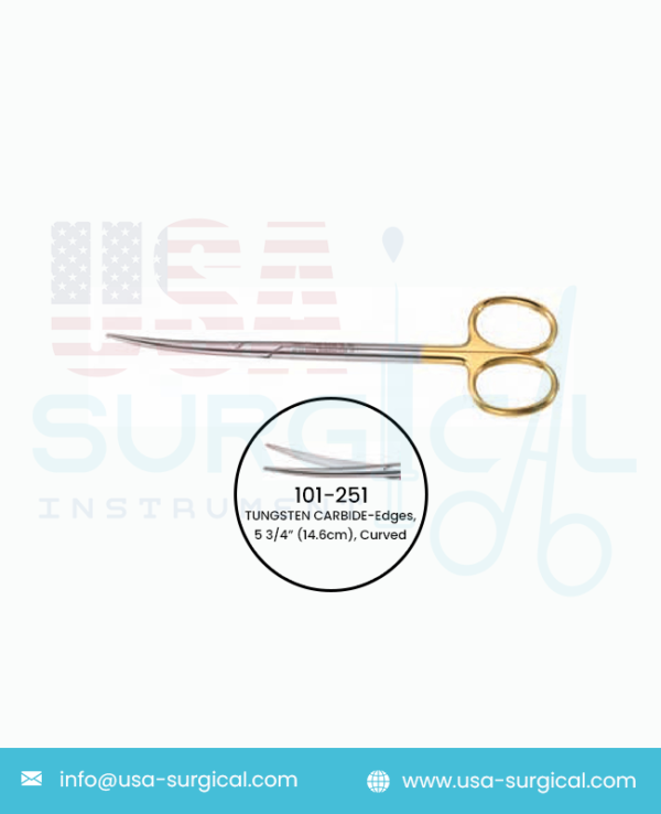 METZENBAUM (LAHEY) Scissors, TUNGSTEN CARBIDE-EDGES