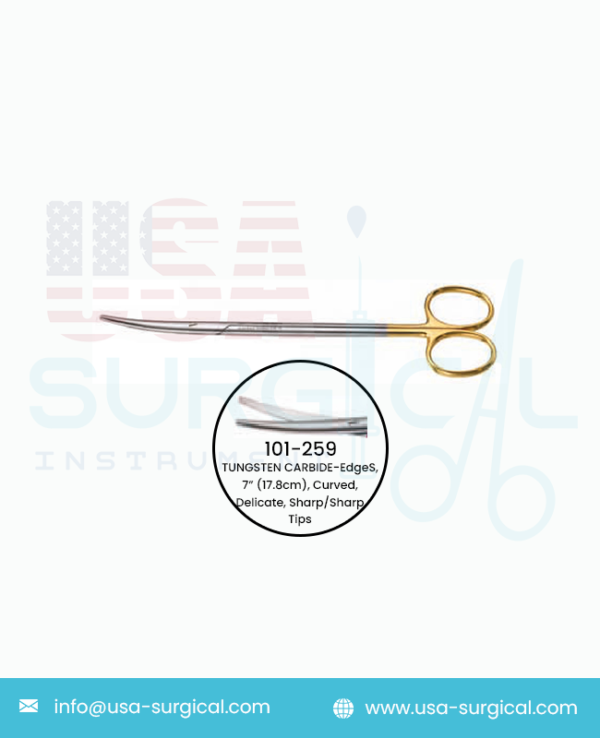 METZENBAUM Scissors, TUNGSTEN CARBIDE-EDGES