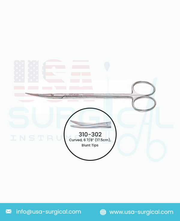 DEMARTEL Vascular Scissors, Curved