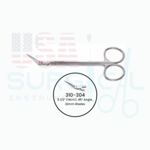 Peripheral Vascular Scissors, 5” (12.7cm), 16.5mm Blades, 90° angle