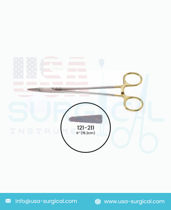 Vascular Needle Holders, TUNGSTEN CARBIDE (TC), Slender Jaws