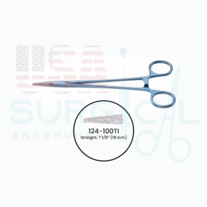 MICROVASCULAR Needle Holders, Titanium, DIAMOND DUST, Straight