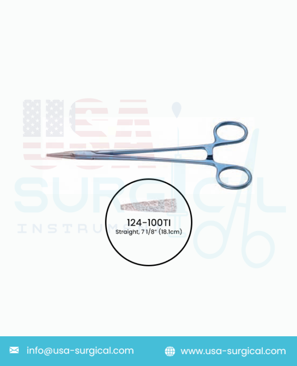 MICROVASCULAR Needle Holders, Titanium, DIAMOND DUST, Straight