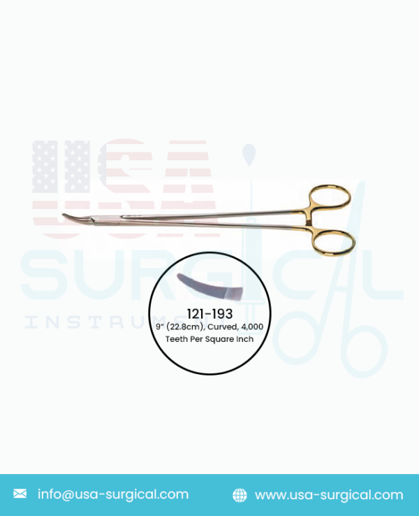 DeBAKEY Needle Holder, Extra Light TUNGSTEN CARBIDE (TC) Jaws