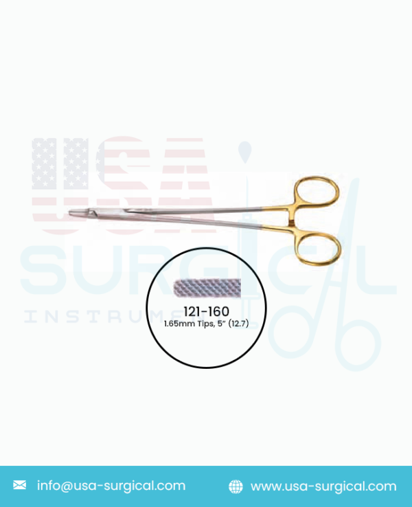 RYDER Needle Holders, 4,000 Teeth Per Square Inch, 15mm TUNGSTEN CARBIDE (TC) Jaws, 1.65mm Tips,