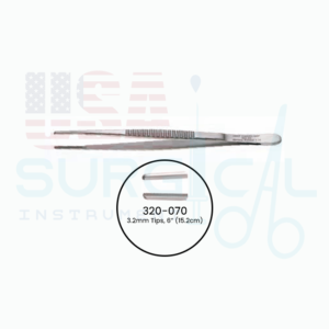 DeBAKEY Forceps, Straight, 3.2mm Tips