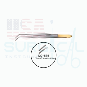 CUSHING Forceps, Semi-Sharp Dissecting End, Gutsch Handle, TUNGSTEN CARBIDE (TC) Standard - Tips