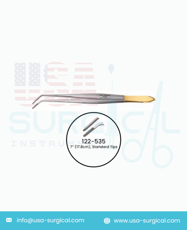 CUSHING Forceps, Semi-Sharp Dissecting End, Gutsch Handle, TUNGSTEN CARBIDE (TC) Standard - Tips