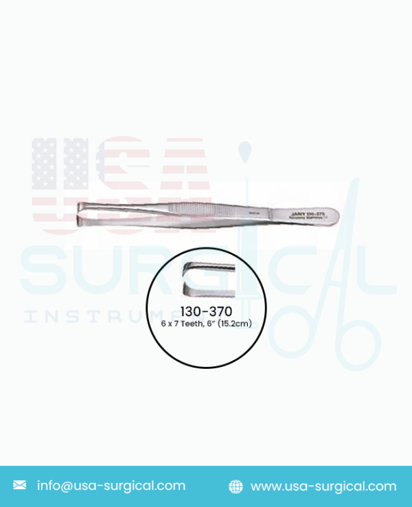 NELSON Tissue Forceps, 6 x 7 Teeth