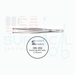 SELMAN Tissue Forceps, Round Cup With Teeth