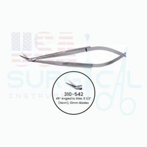 POTTS Finger Arteriotomy Scissors, 45° Angled to Side, 5 1/2” (14cm), 13mm Blades