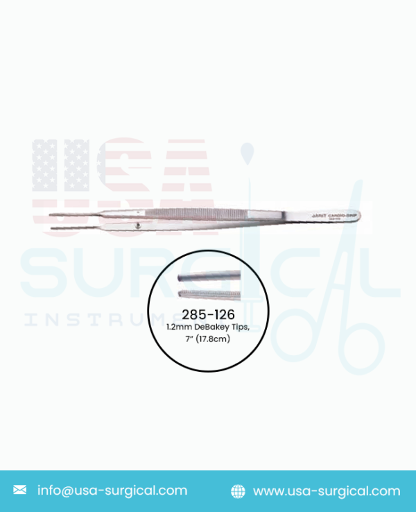 GERALD Forceps, Delicate 1.2mm DeBakey Tips