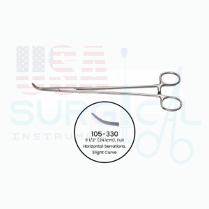 COLLER Forceps, 9 1/2” (24.1cm), Full Horizontal Serrations