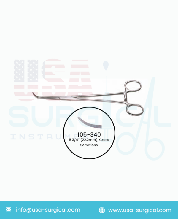 STOREY Forceps 8 3/4” (22.2mm), Cross Serrations,