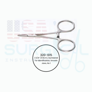 "CASTANEDA Suture Tag Forceps, 3 3/4” (9.5cm), Numbered for Identification, Smooth Jaws"