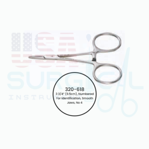 "CASTANEDA Suture Tag Forceps, 3 3/4” (9.5cm), Numbered for Identification, Smooth Jaws"