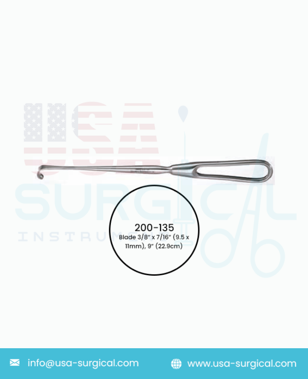 CUSHING Vein Retractor, Blade 3/8” x 7/16” (9.5 x 11mm)