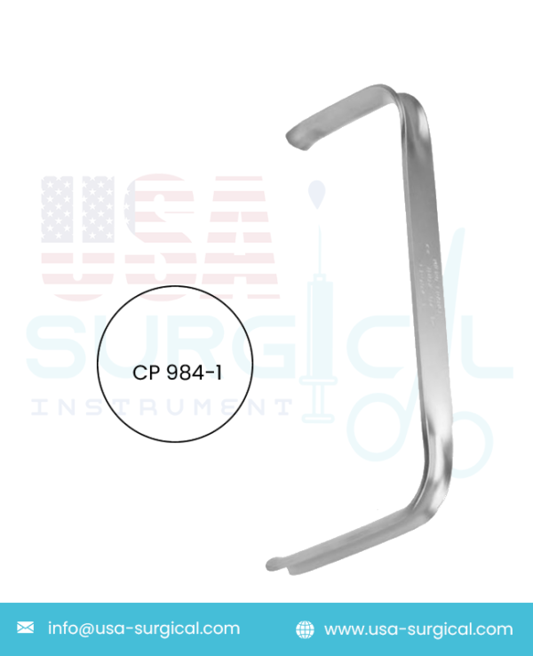 Dautrey, Malleable blade retractor, Double retractor blunt