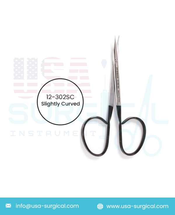 GRADLE Scissors, slightly curved, sharp tips, ribbon type handle, Super-Cut