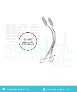 Lateral Vaginal Retractor, opens to a full