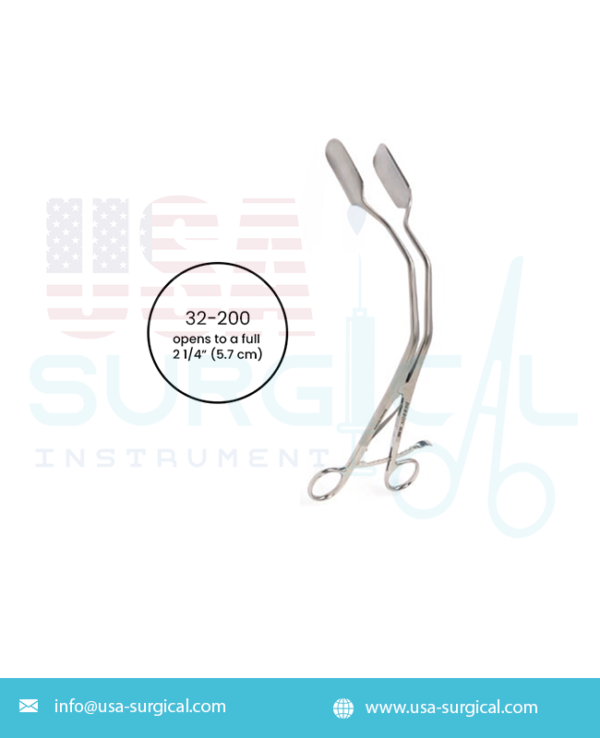 Lateral Vaginal Retractor, opens to a full