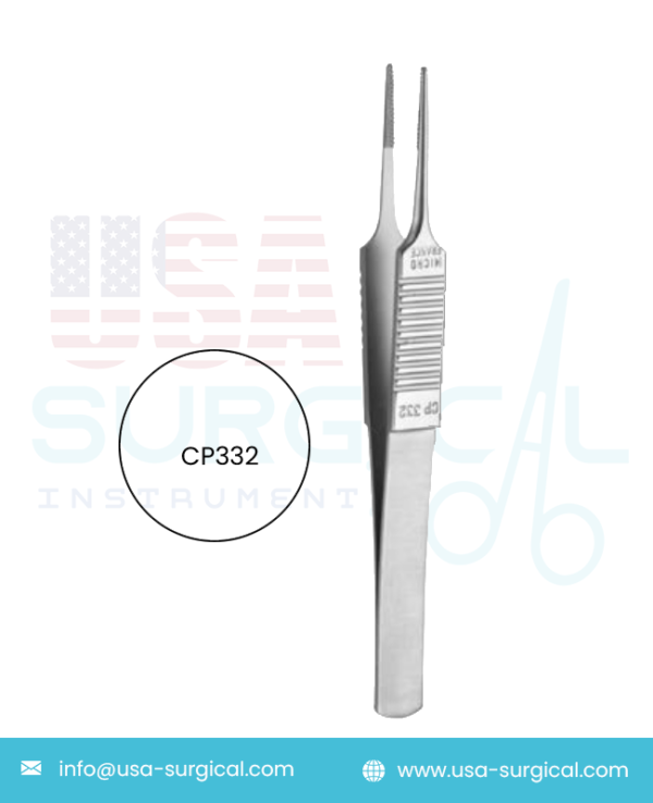 Dissecting forceps serrated jaws