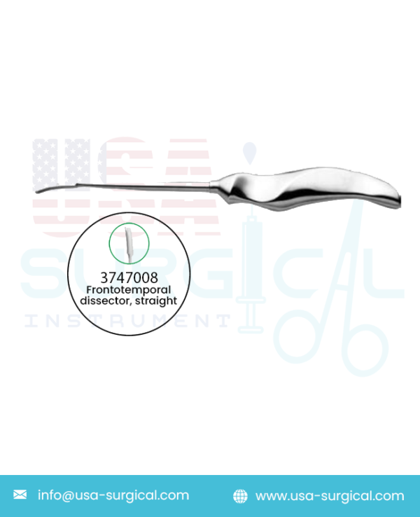 Endobrowlift, Frontotemporal dissector, straight