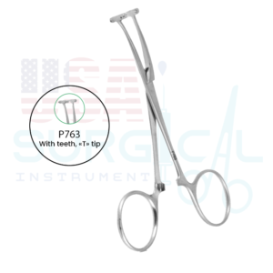 Martel, Strong haemostatic forceps, With teeth, «T» tip