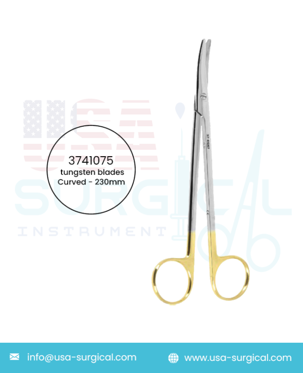 Large Metzenbaum scissors, tungsten blades