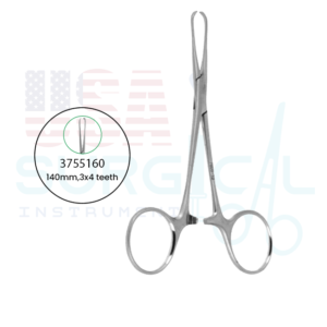 Allis, Strong haemostatic forceps, Grasping forceps