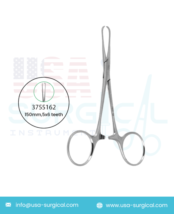 Allis, Strong haemostatic forceps, Grasping forceps