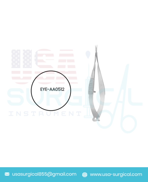 Capsulotomy Scissors Vannas 5mm long blades, sharp tips