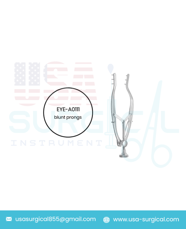 Stevenson Lacrimal Sac Retractor 3 x 3 blunt prongs, adjustable