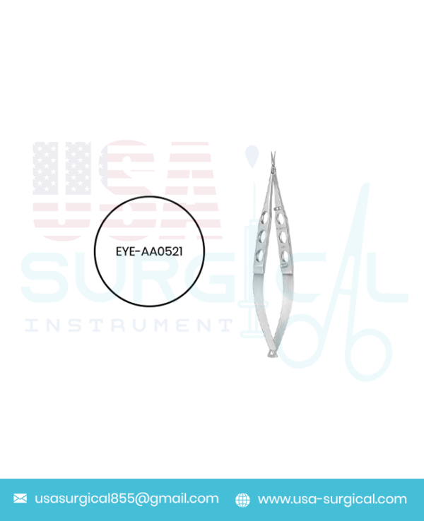 Capsulotomy Scissors -Vannas 7mm extra thin long blades, sharp tips, -Vannas, straight