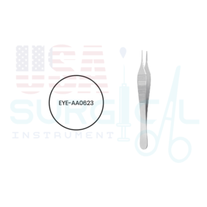 Adson straight, 5” (125mm) long, Dressing / Tissue Forceps serrated jaws