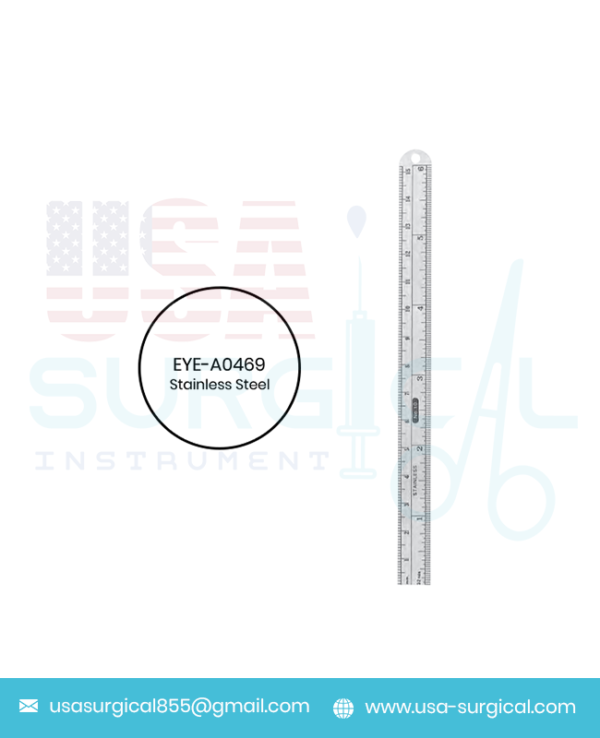 Ruler Stainless Steel inches and mm