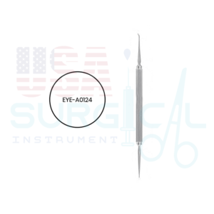 Wills Eye Hospital Foreign Body Spud & Burr delicate curved spud on one end and small burr for rust ring removal on opposite end