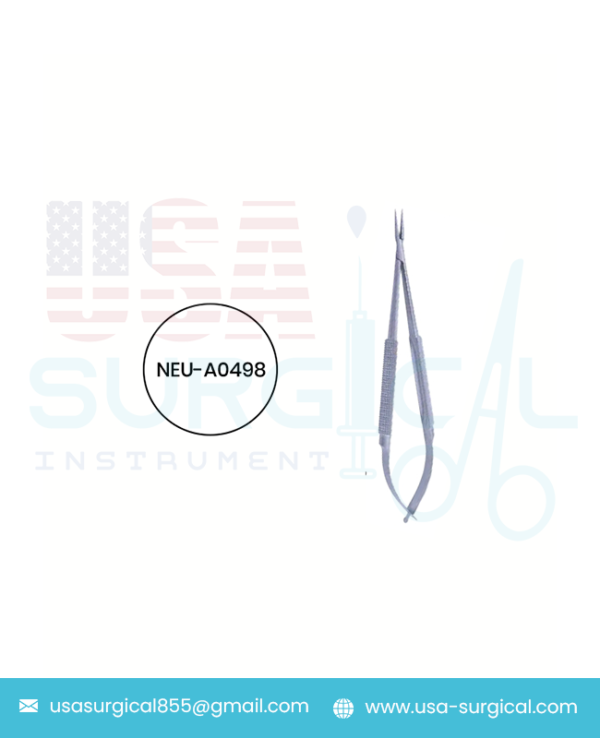 "Micro Needle Holder Stainless Steel L- 142 mm - TIP 0.5 MM"