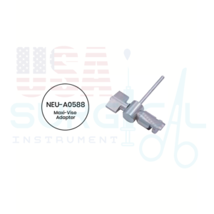 "PRIME Maxi-Vise Adapter Double the holding diameter of arms from 4 mm to 8 mm Useful for holding suction devices and other various microsurgical instruments"