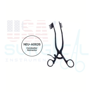 "PRIME Cerebellar Retractor 4 x 4 Sharp Prongs, Self-Retaining, Angular Arms"