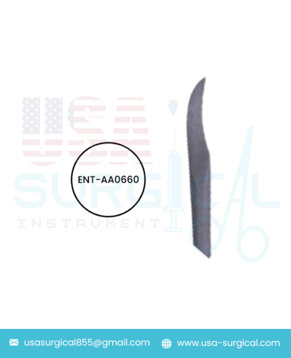 Sickle Knife Middle Ear, Tip Sharp 10 mm, Length 7 1⁄2 in 192 mm