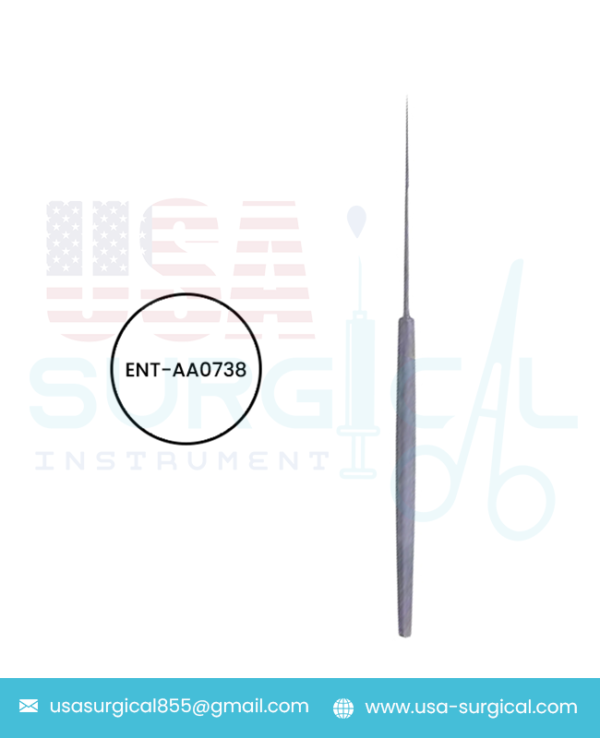 Shambaugh-Derlacki Needle, Straight Tip with Angled Shaft, Length 6 1⁄4 in 160 mm