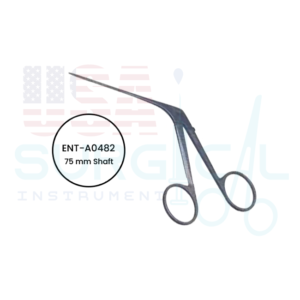 "Ebonized House-Wullstein Miniature Forceps 3 mm, Finely Serrated "