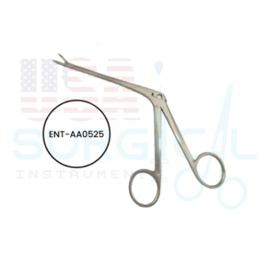 Weil-Blakesley Nasal Forceps Straight, Fenestrated Oval Cups, 4 3 ⁄8 in (110 mm) Shaft, Tip 2.5 mm, Length 7 1⁄2 in 192 mm